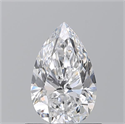Natural Diamond 0.81 Carats, Pear with  Cut, D Color, SI1 Clarity and Certified by GIA