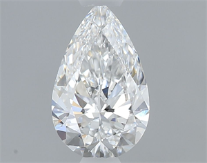 Picture of Natural Diamond 0.50 Carats, Pear with  Cut, E Color, VVS1 Clarity and Certified by GIA