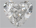 Natural Diamond 0.90 Carats, Heart with  Cut, D Color, SI2 Clarity and Certified by HRD