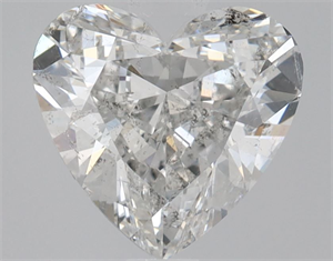 Picture of Natural Diamond 0.90 Carats, Heart with  Cut, D Color, SI2 Clarity and Certified by HRD
