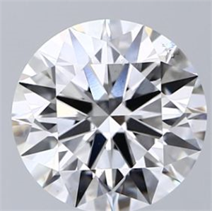 Picture of Lab Grown Diamond 3.37 Carats, Round with Ideal Cut, E Color, VS2 Clarity and Certified by IGI
