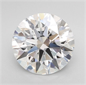 Lab Grown Diamond 2.53 Carats, Round with Excellent Cut, D Color, FL Clarity and Certified by GIA