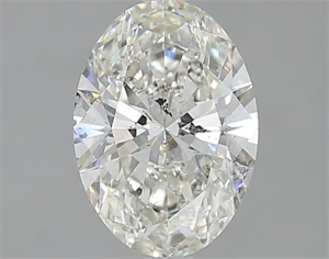 Picture of Natural Diamond 1.52 Carats, Oval with  Cut, J Color, SI2 Clarity and Certified by GIA