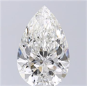 Natural Diamond 4.50 Carats, Pear with  Cut, I Color, SI2 Clarity and Certified by GIA