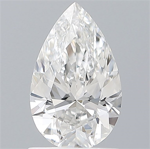Picture of Natural Diamond 1.01 Carats, Pear with  Cut, F Color, IF Clarity and Certified by GIA