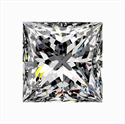 Natural Diamond 0.40 Carats, Princess with  Cut, H Color, VS1 Clarity and Certified by GIA