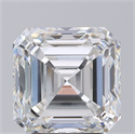Lab Grown Diamond 3.03 Carats, Asscher with  Cut, F Color, VVS2 Clarity and Certified by IGI