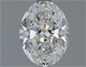 Natural Diamond 1.50 Carats, Oval with  Cut, G Color, SI2 Clarity and Certified by GIA