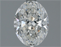 Natural Diamond 1.50 Carats, Oval with  Cut, G Color, SI2 Clarity and Certified by GIA