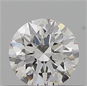 Natural Diamond 0.40 Carats, Round with Excellent Cut, F Color, VVS1 Clarity and Certified by GIA