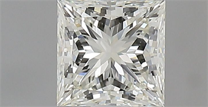 Picture of Natural Diamond 0.72 Carats, Princess with  Cut, K Color, IF Clarity and Certified by GIA