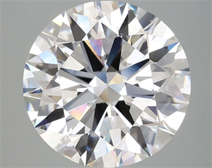 Picture of Lab Grown Diamond 5.09 Carats, Round with Ideal Cut, D Color, VVS2 Clarity and Certified by IGI