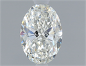 Natural Diamond 0.41 Carats, Oval with  Cut, H Color, VVS2 Clarity and Certified by GIA