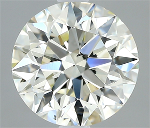 Picture of Natural Diamond 0.90 Carats, Round with Excellent Cut, J Color, SI1 Clarity and Certified by IGI