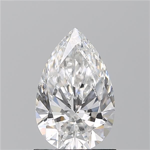 Picture of Natural Diamond 1.01 Carats, Pear with  Cut, E Color, SI1 Clarity and Certified by GIA