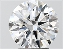 Lab Grown Diamond 4.04 Carats, Round with Ideal Cut, E Color, VS1 Clarity and Certified by IGI
