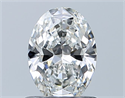 Diamante Natural 0.72 quilates, Ovalado , Color G, claridad VVS1 y certificado GIA
