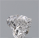Natural Diamond 0.50 Carats, Heart with  Cut, D Color, SI2 Clarity and Certified by GIA