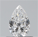 Diamante Natural 0.51 quilates, De pera , Color D, claridad VS1 y certificado GIA