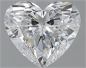Natural Diamond 1.51 Carats, Heart with  Cut, E Color, VS1 Clarity and Certified by GIA