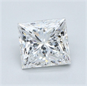 Diamante Natural 1.21 quilates, Princesa , Color E, claridad VS1 y certificado GIA