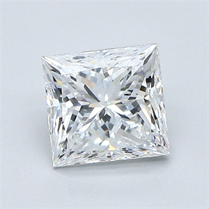 Foto Diamante Natural 1.21 quilates, Princesa , Color E, claridad VS1 y certificado GIA de