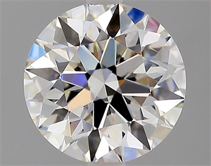 Picture of Natural Diamond 2.14 Carats, Round with Excellent Cut, I Color, VVS2 Clarity and Certified by GIA