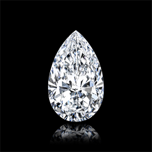 Picture of Natural Diamond 4.03 Carats, Pear with  Cut, D Color, VVS2 Clarity and Certified by GIA