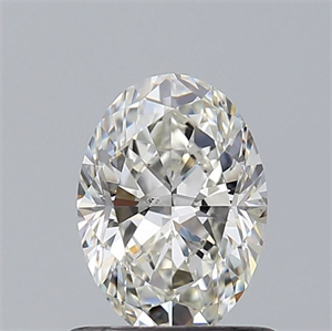 Foto Diamante Natural 0.71 quilates, Ovalado , Color H, claridad SI1 y certificado GIA de