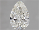 Natural Diamond 1.00 Carats, Pear with  Cut, H Color, SI2 Clarity and Certified by GIA