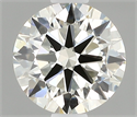 Natural Diamond 0.70 Carats, Round with Excellent Cut, K Color, VVS2 Clarity and Certified by IGI