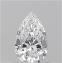 Diamante Natural 0.50 quilates, De pera , Color D, claridad VVS2 y certificado GIA