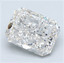 Natural Diamond 4.01 Carats, Radiant with  Cut, I Color, VVS2 Clarity and Certified by GIA