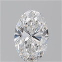Natural Diamond 0.90 Carats, Oval with  Cut, E Color, VS1 Clarity and Certified by GIA