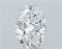 Natural Diamond 1.00 Carats, Oval with  Cut, E Color, VVS2 Clarity and Certified by GIA