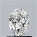 Diamante Natural 0.50 quilates, Ovalado , Color F, claridad VS2 y certificado GIA