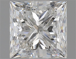Foto Diamante Natural 0.90 quilates, Princesa , Color G, claridad SI1 y certificado GIA de