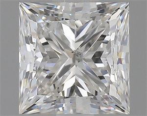 Foto Diamante Natural 0.90 quilates, Princesa , Color G, claridad SI1 y certificado GIA de