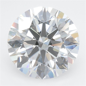 Picture of Lab Grown Diamond 3.50 Carats, Round with Excellent Cut, D Color, VVS2 Clarity and Certified by GIA