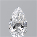 Natural Diamond 0.50 Carats, Pear with  Cut, D Color, VS2 Clarity and Certified by GIA