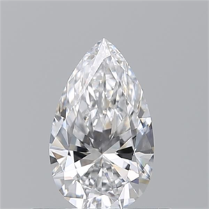 Picture of Natural Diamond 0.50 Carats, Pear with  Cut, D Color, VS2 Clarity and Certified by GIA