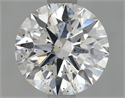 Lab Grown Diamond 1.32 Carats, Round with Ideal Cut, F Color, SI2 Clarity and Certified by IGI