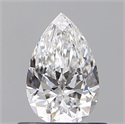 Diamante Natural 0.57 quilates, De pera , Color D, claridad VVS1 y certificado GIA
