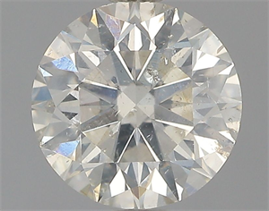 Picture of Natural Diamond 0.70 Carats, Round with Excellent Cut, K Color, I1 Clarity and Certified by GIA