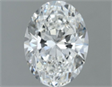 Natural Diamond 1.00 Carats, Oval with  Cut, G Color, SI2 Clarity and Certified by GIA