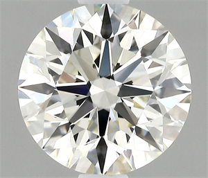 Picture of Natural Diamond 1.10 Carats, Round with Excellent Cut, I Color, VVS2 Clarity and Certified by IGI