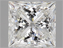 Natural Diamond 1.00 Carats, Princess with  Cut, H Color, VS1 Clarity and Certified by GIA