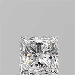 Picture of Natural Diamond 0.52 Carats, Princess with  Cut, D Color, VS2 Clarity and Certified by GIA