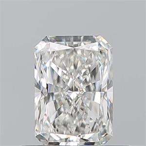 Picture of Natural Diamond 0.52 Carats, Radiant with  Cut, H Color, VVS1 Clarity and Certified by GIA