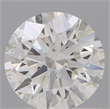 Natural Diamond 0.71 Carats, Round with Excellent Cut, H Color, SI2 Clarity and Certified by IGI